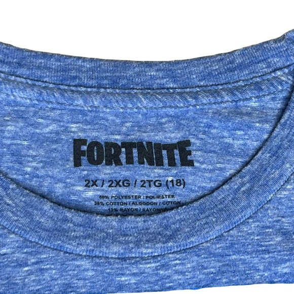 Fortnite Kids Blue Rex T-Shirt Character Graphic Logo Size XL - Picture 2 of 4